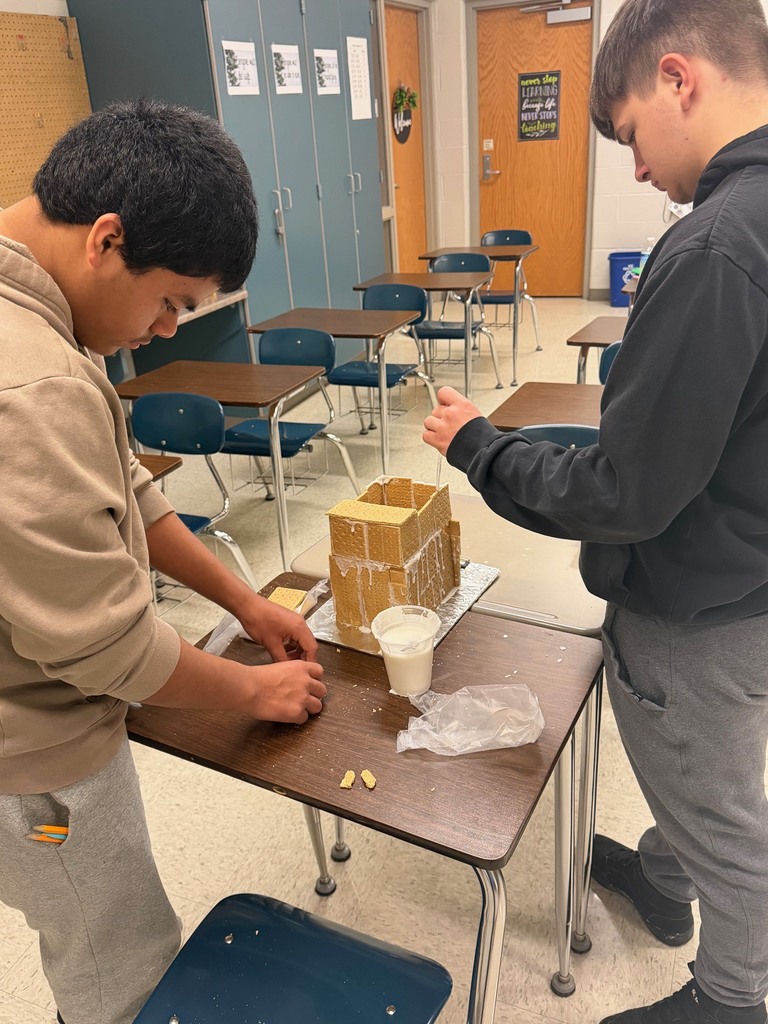 Mrs. Roberts’ math students at Norwalk High School took on a festive hands-on engineering challenge this week: designing and building gingerbread houses! Behind the candy and creativity was meaningful work. Students practiced measurement, geometry, budgeting, planning, and structural reasoning — all essential real-world math skills. They sketched blueprints, calculated pieces, problem-solved in teams, and adjusted their designs as they built. This activity also strengthened important life skills: collaboration, patience, following multi-step directions, and seeing a project through from start to finish. The pride and ownership they showed in their finished houses made the learning even sweeter. 💙 When students learn by doing, the results are as strong as the houses they build.
