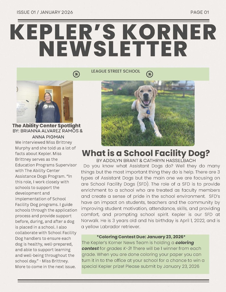 Newsletter for Kepler's Korner