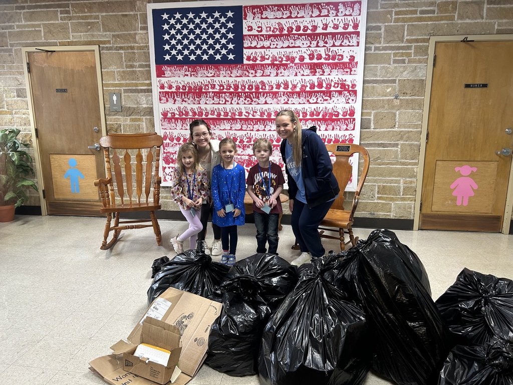 Mrs. Ehret's class is kicking off 2026 as the student leaders this week. Kolsten and Charlotte started the day doing the announcements with Mr. Moore. TLC students assisted John, Elsie and Skylar with collecting the recycling and Jagger and Kinzley greeted students as they entered the building.