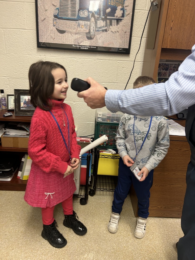 Mrs. Ehret's class is kicking off 2026 as the student leaders this week. Kolsten and Charlotte started the day doing the announcements with Mr. Moore. TLC students assisted John, Elsie and Skylar with collecting the recycling and Jagger and Kinzley greeted students as they entered the building.