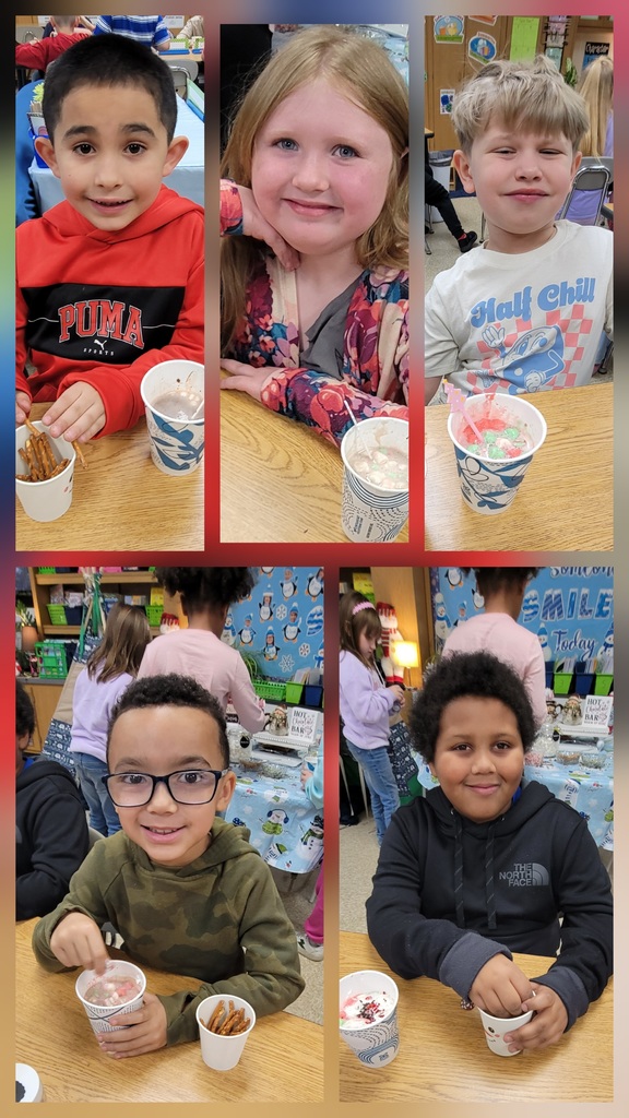 Second graders in Mrs. Kopfstein's class completed a series of academic challenges to earn the "ingredients" to make hot chocolate. Once everyone successfully completed each station, they were treated to a hot chocolate bar with lots of yummy toppings. What a fun way to start Quarter 3!