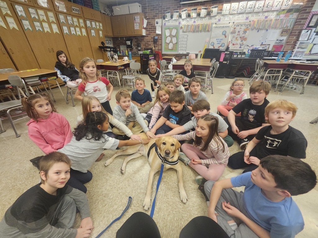 Mrs. Gamble’s class earned a whole class reward! Kepler came and played tic-tac-toe with us and stayed for a special story!