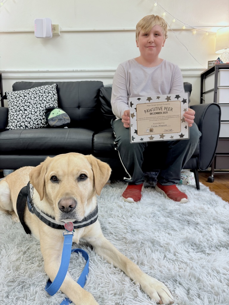 Congratulations to these students on being named December’s Pawsitive Peers at Main Street! Kepler notices and appreciates the kindness and positivity that these students bring to their classrooms! 🐾💙