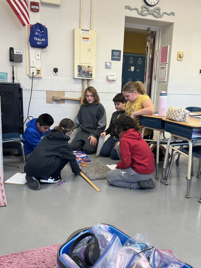 Mrs. Valentine's fifth graders have been learning about force and motion since returning from winter break.  This week they've been focused on friction, which is a force that acts against motion.  Today students started a toy car friction lab that will help them compare how different surfaces affect motion.