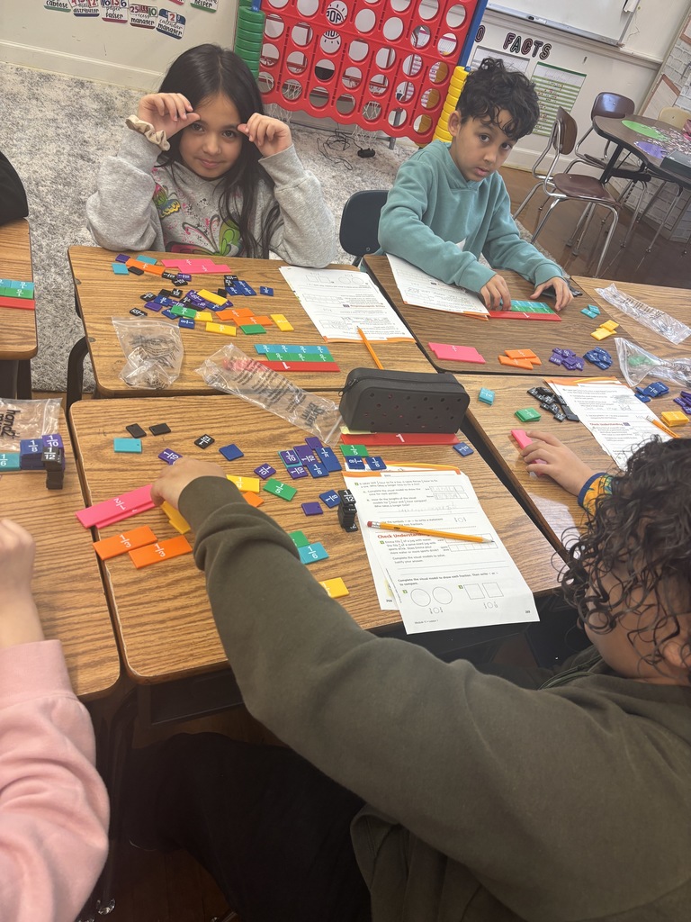 Mrs. Baker’s class is learning about fractions! 😀