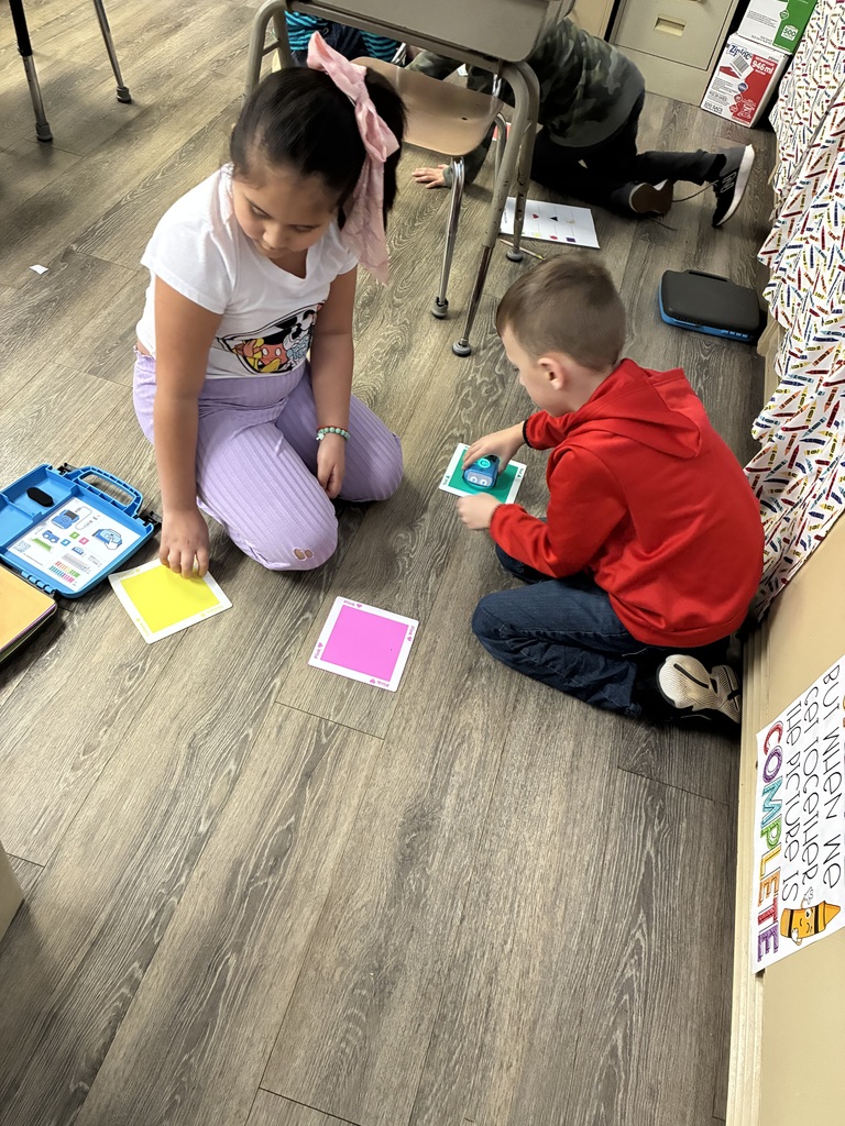 Mrs. Jude from 4-H did a lesson on robotics and coding with Mrs. Alexander’s class.