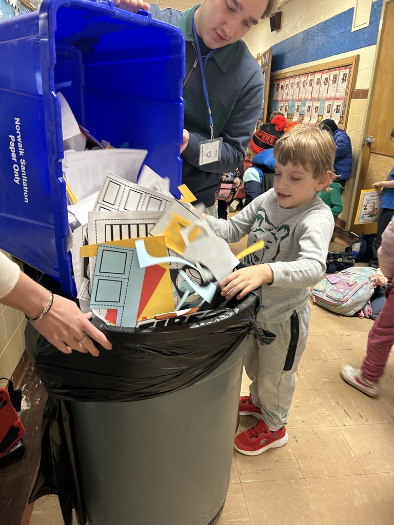 Maplehurst students from Mr. Joe Ludwig's class are the leaders this week.  Kindergarten student Kaiden Fisher from Mr. Joe Ludwig's class collected recycling Tuesday along with TLC students and preschool students Dax Brown and James Fannin.  