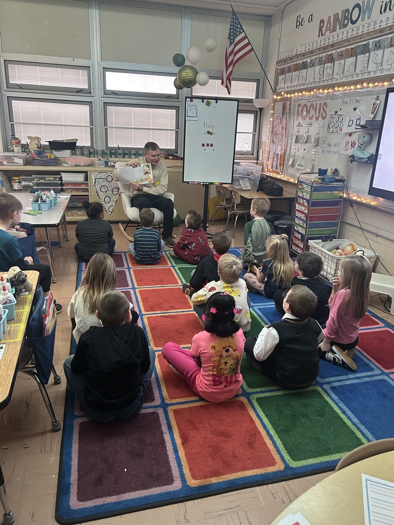 On Tuesday guest readers at Maplehurst included: Police Officer Cooke, Police Officer Bond, Fire Chief Strayer, Newspaper reporter Matt Roche, Police Chief Dahlgren, Sheriff Deputies Weller and Cawrse, school secretary Becky Scheel, middle school student Ariel Roche, Officer Mike Conney, State Trooper Sgt. Hamilton, Assistant Police Chief Michael Biller and director of operations Dan Bauman. TLC students Sawyer Wineman and CJ Bennet enjoyed reading with Mrs. Heyman's students in the boats. The students and staff are enjoying having the guest readers each day. 