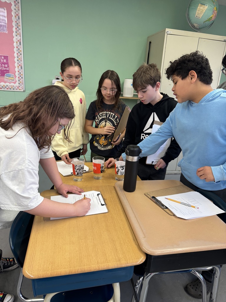 Fifth graders on the Gold Stars team wrapped up their sound energy unit with hands-on labs!  They experimented with manipulating sound waves, creating different pitches, and discovering how sound can be reflected or absorbed.  They're excited to move on to light waves next!