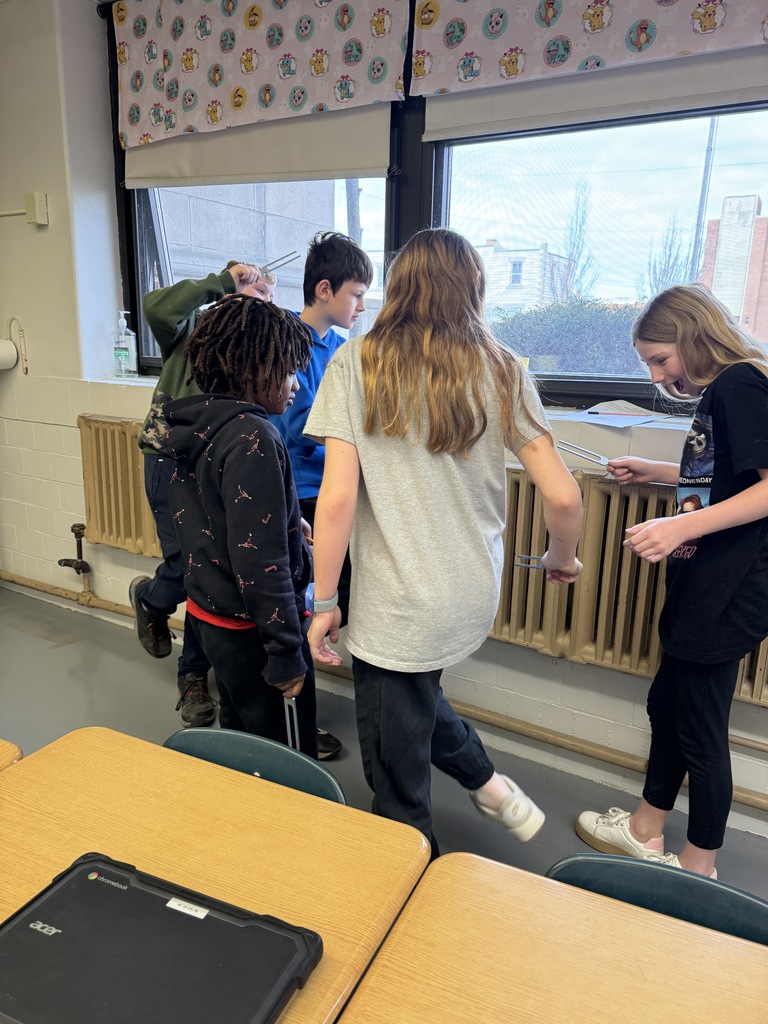Fifth graders on the Gold Stars team wrapped up their sound energy unit with hands-on labs!  They experimented with manipulating sound waves, creating different pitches, and discovering how sound can be reflected or absorbed.  They're excited to move on to light waves next!