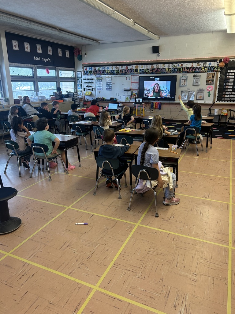 Maplehurst students in Mrs. Caitlyn Cannon's class had a very special reader from Ecuador-Ell assistant Wenddy Riems'  daughter lives there and she writes children's books.  Andrea Rivadeneira wrote the book "Lulu and Ellie:Days of Nerves".  She read this book to the first graders from Ecuador.  Miss Kaitlyn Smith's kindergarten class had a guest reader from Africa-Maddie Roche Anderson, formerly from Norwalk, read to her students on Friday.  She read a story her dad wrote when she was a child. Students had the opportunity to ask questions and learn more about Africa and Ecuador-we are grateful for these amazing opportunities.  Friday was flashlight friday and each student was given a flashlight to use to read "in the dark" in their classrooms.  Miss Kaitlyn Smith's students were caught reading under their desks.