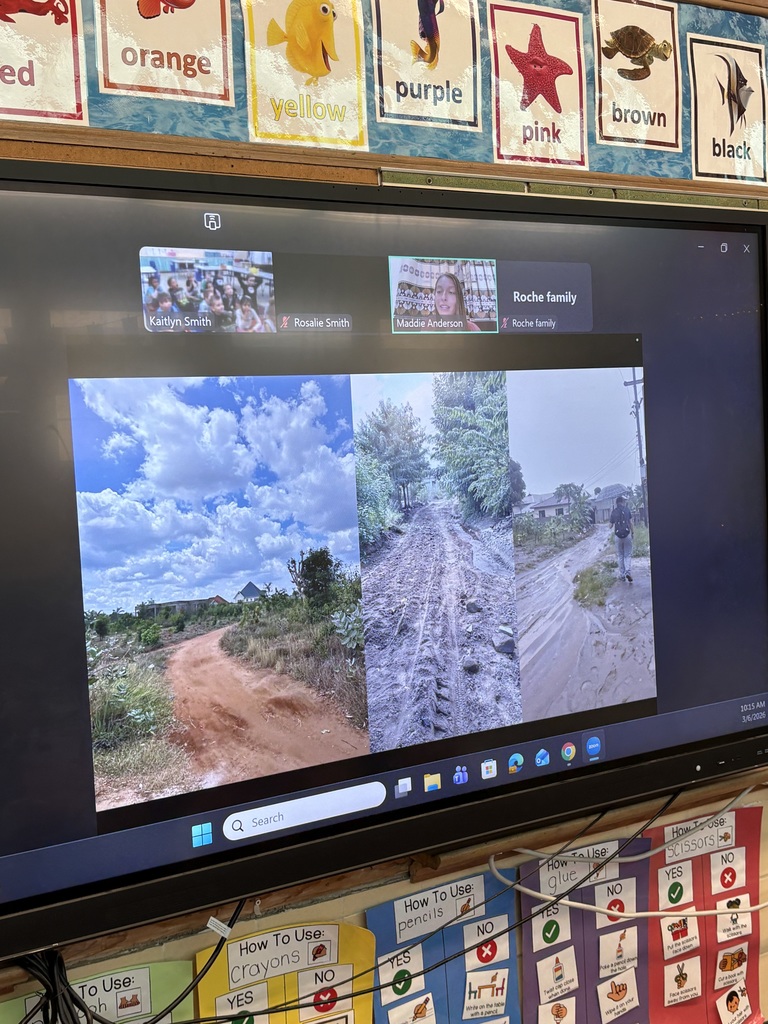 Maplehurst students in Mrs. Caitlyn Cannon's class had a very special reader from Ecuador-Ell assistant Wenddy Riems'  daughter lives there and she writes children's books.  Andrea Rivadeneira wrote the book "Lulu and Ellie:Days of Nerves".  She read this book to the first graders from Ecuador.  Miss Kaitlyn Smith's kindergarten class had a guest reader from Africa-Maddie Roche Anderson, formerly from Norwalk, read to her students on Friday.  She read a story her dad wrote when she was a child. Students had the opportunity to ask questions and learn more about Africa and Ecuador-we are grateful for these amazing opportunities.  Friday was flashlight friday and each student was given a flashlight to use to read "in the dark" in their classrooms.  Miss Kaitlyn Smith's students were caught reading under their desks.