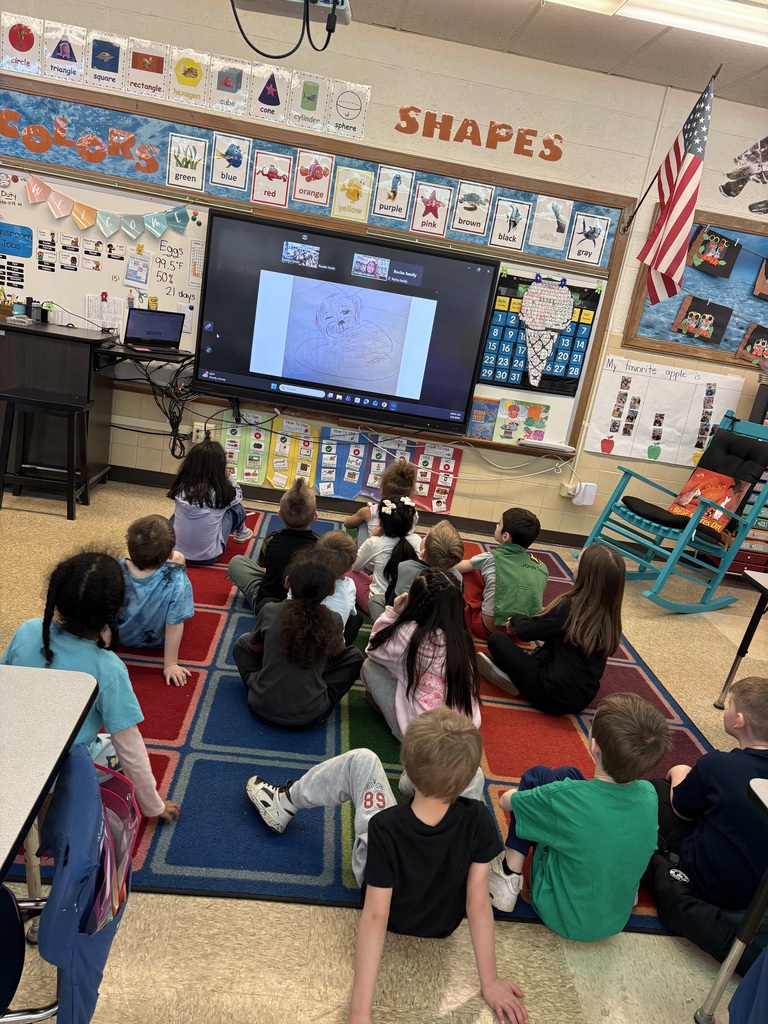 Maplehurst students in Mrs. Caitlyn Cannon's class had a very special reader from Ecuador-Ell assistant Wenddy Riems'  daughter lives there and she writes children's books.  Andrea Rivadeneira wrote the book "Lulu and Ellie:Days of Nerves".  She read this book to the first graders from Ecuador.  Miss Kaitlyn Smith's kindergarten class had a guest reader from Africa-Maddie Roche Anderson, formerly from Norwalk, read to her students on Friday.  She read a story her dad wrote when she was a child. Students had the opportunity to ask questions and learn more about Africa and Ecuador-we are grateful for these amazing opportunities.  Friday was flashlight friday and each student was given a flashlight to use to read "in the dark" in their classrooms.  Miss Kaitlyn Smith's students were caught reading under their desks.