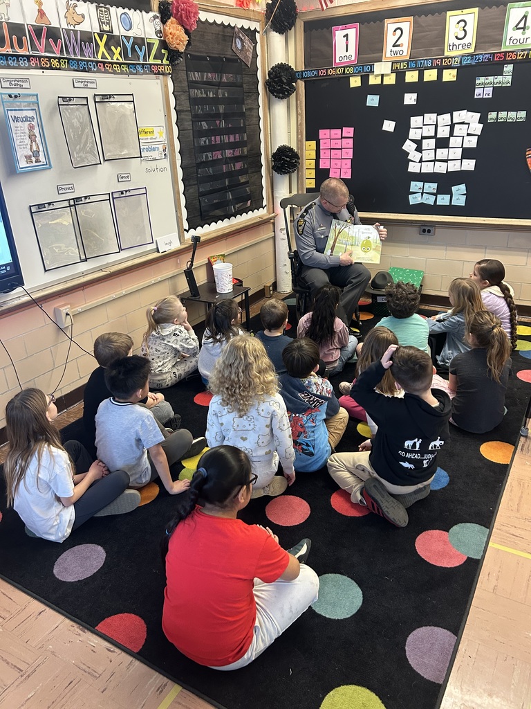 Maplehurst Guest Readers  on Thursday and Friday included: Principal Ken Moore, Director of Pupil Services Ratiba Stillman,  District representative Jenicka Reamer, Trooper Cole, Lt. Schowow, School resource office Mike Conney,  Firefighter Adam Butler and central office secretary Kim McConegly. Maplehurst Staff and students want to send a big thank you to all who came to read this week, your time with us was appreciated. 