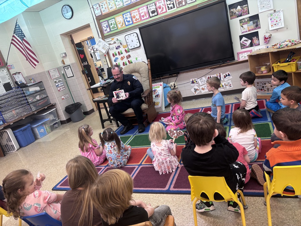 Maplehurst Guest Readers  on Thursday and Friday included: Principal Ken Moore, Director of Pupil Services Ratiba Stillman,  District representative Jenicka Reamer, Trooper Cole, Lt. Schowow, School resource office Mike Conney,  Firefighter Adam Butler and central office secretary Kim McConegly. Maplehurst Staff and students want to send a big thank you to all who came to read this week, your time with us was appreciated. 