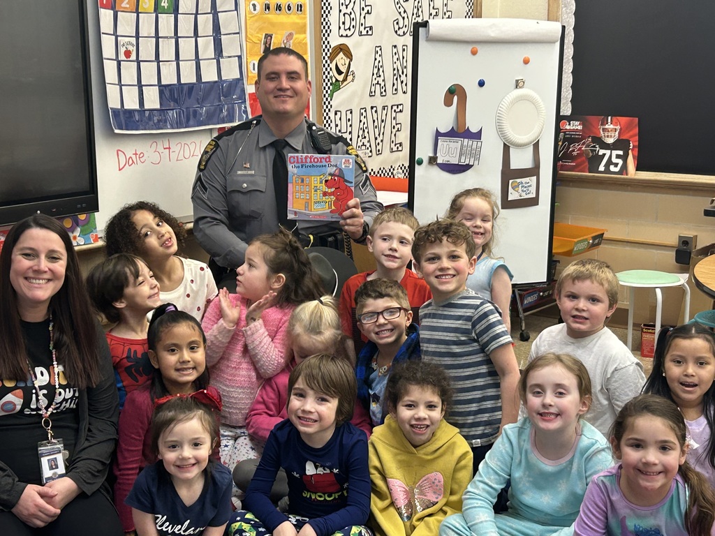 Maplehurst Guest Readers  on Thursday and Friday included: Principal Ken Moore, Director of Pupil Services Ratiba Stillman,  District representative Jenicka Reamer, Trooper Cole, Lt. Schowow, School resource office Mike Conney,  Firefighter Adam Butler and central office secretary Kim McConegly. Maplehurst Staff and students want to send a big thank you to all who came to read this week, your time with us was appreciated. 