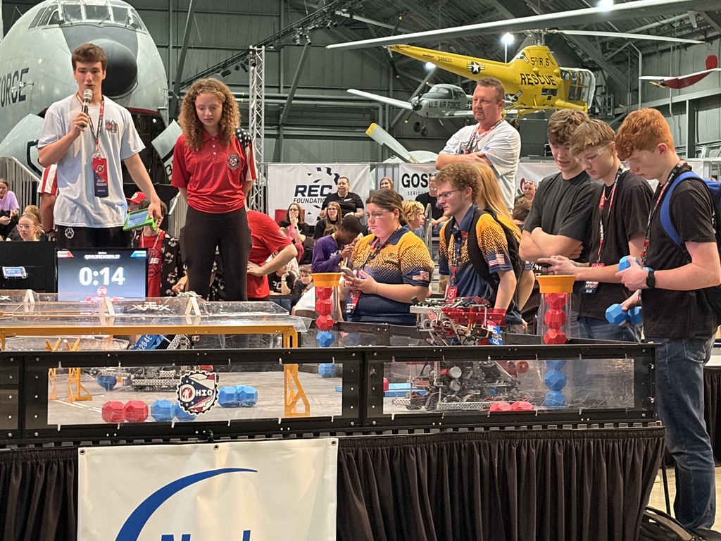 NERD Nation teams 3264E, 3264K, 3264T, & 3264X competed at the 2026 Ohio State VEX Robotics State Championships on March 6 & 7 at the National Museumn of the US Air Force in Dayton, Ohio.  Congrats to all teams for qualifying and to 3264T for their Judges Award.  