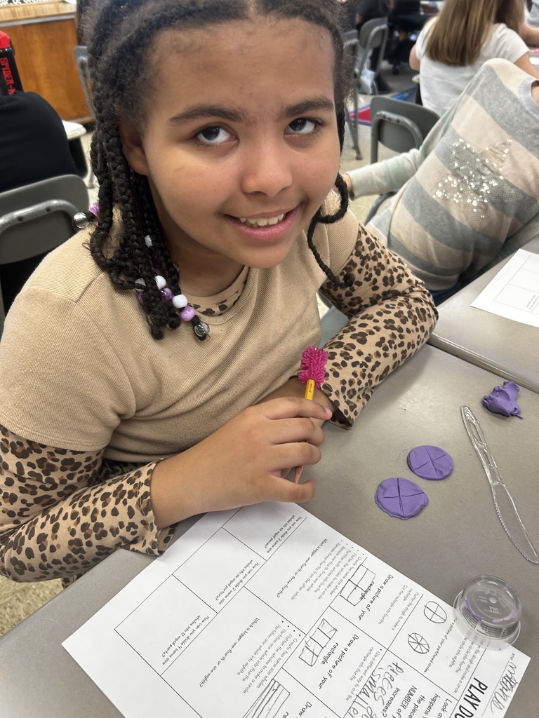 Mrs. Martin's math students explored fractions using Play-Doh