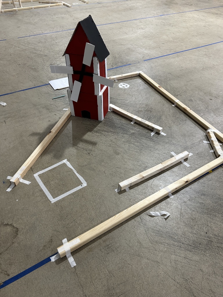 Mrs. Molnar's Advanced Quantitative Reasoning classes built a putt-putt course this week. They used the reflexive angles rules to mark the bank shots needed for a hole-in-one. Students had fun playing the course while using math concepts in real life.