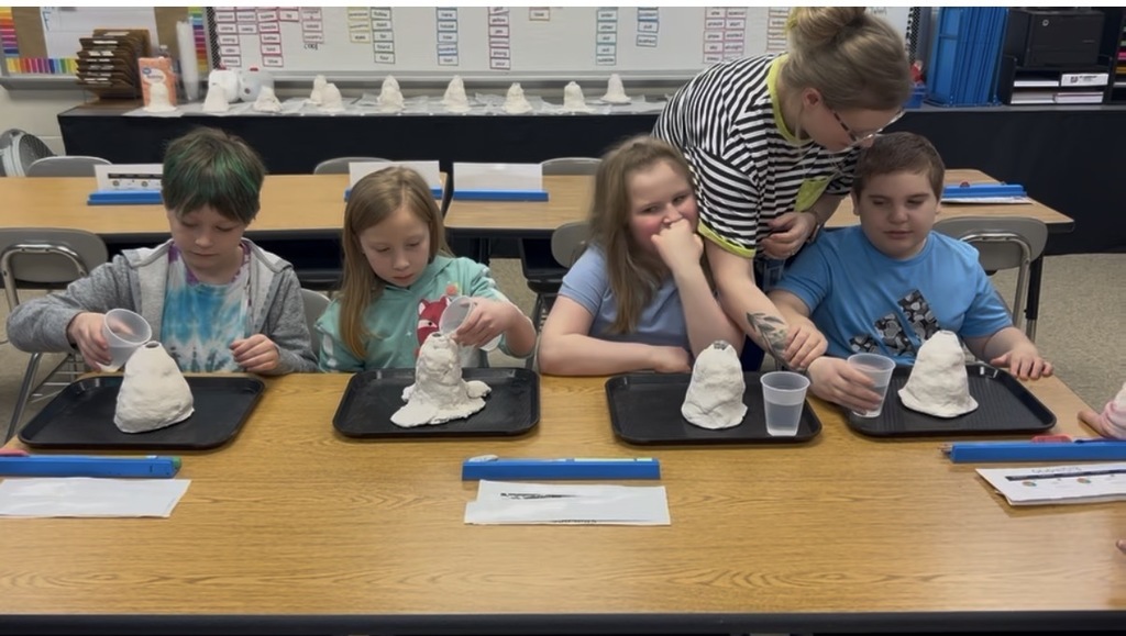 Our classroom has been buzzing with excitement lately! Students in Mrs. Acierto and Mrs. Harps’ class have been working incredibly hard learning all about volcanoes and 3D shapes. 🌋📐  They’ve been diving into hands-on activities to bring their learning to life. One of the highlights was creating their very own volcanoes using salt dough—then making them erupt using vinegar and baking soda! The room was filled with excitement as students watched their creations come alive.  We are so proud of their curiosity, creativity, and enthusiasm for learning!