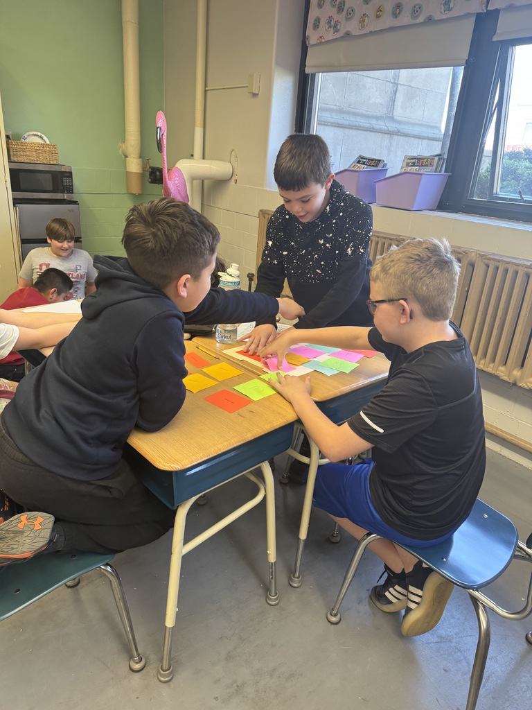 Fifth graders in Mrs. Valentine's science classes enjoyed a test-prep activity where they created unique board games based on topics learned this school year.  They then participated in a "Game Day" where they were able to play each other's games to review for the upcoming science test.