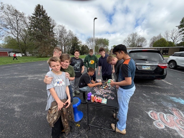 7th grade students were rewarded with a "free day"  last Friday after completing the ELA portion of the Ohio State Tests.  