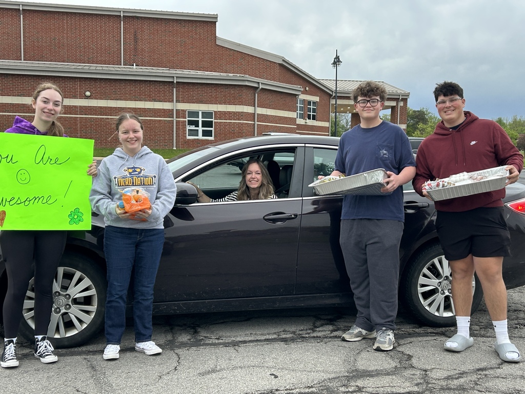 NHS Student Council passed out treats before school in appreciation of the teachers and staff this week! 