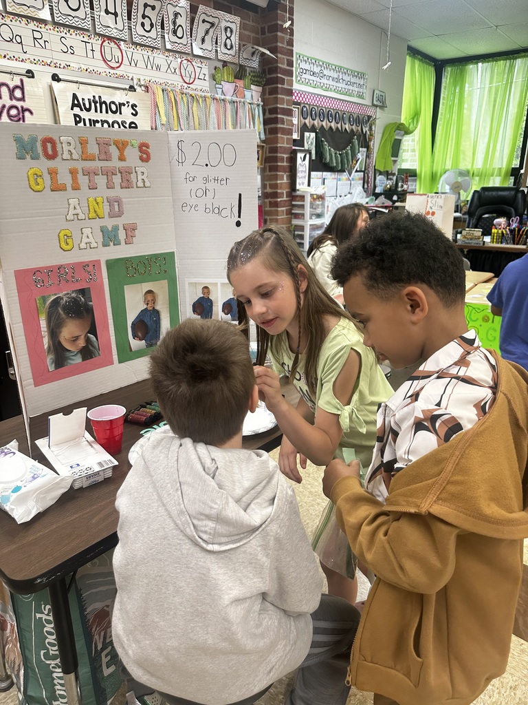 Second graders at Pleasant Elementary participated in our annual Goods and Services Day. Students had the option of providing a good or a service to their peers, which reinforced our recent social studies lessons. Each student earned behavior bucks to shop at the fair. A great time was had by all!