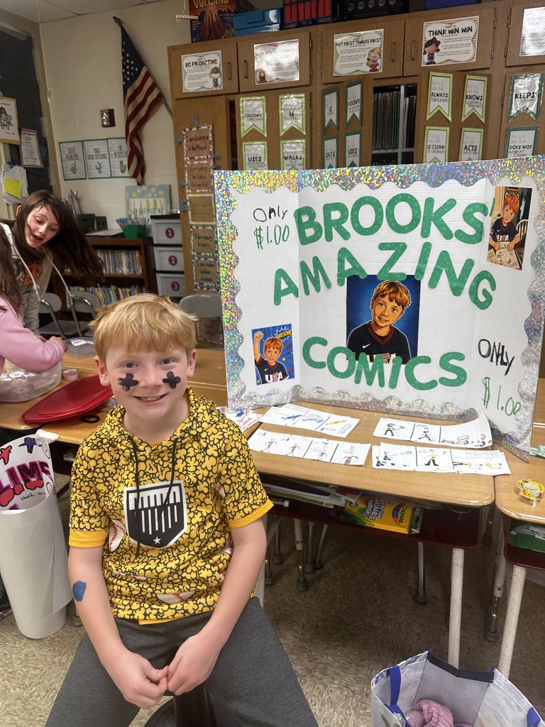 Second graders at Pleasant Elementary participated in our annual Goods and Services Day. Students had the option of providing a good or a service to their peers, which reinforced our recent social studies lessons. Each student earned behavior bucks to shop at the fair. A great time was had by all!