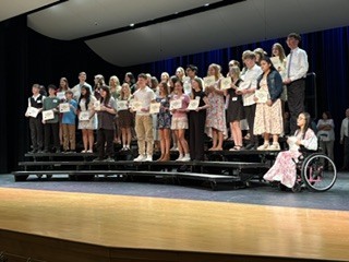 The Norwalk Middle School had their Academic Recognition Banquet last Tuesday night.  These students are being recognized for maintaining honor roll average - 3.4 for 1st, 2nd, and 3rd quarter.  
