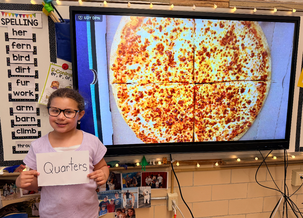 A special thank you to Papa John’s for partnering with our 1st grade classrooms to assist in teaching about fractions! Students had a fun, hands-on opportunity to explore halves, fourths and equal parts using real pizzas to bring math to life. We appreciate your support of our students and schools! @PapaJohns