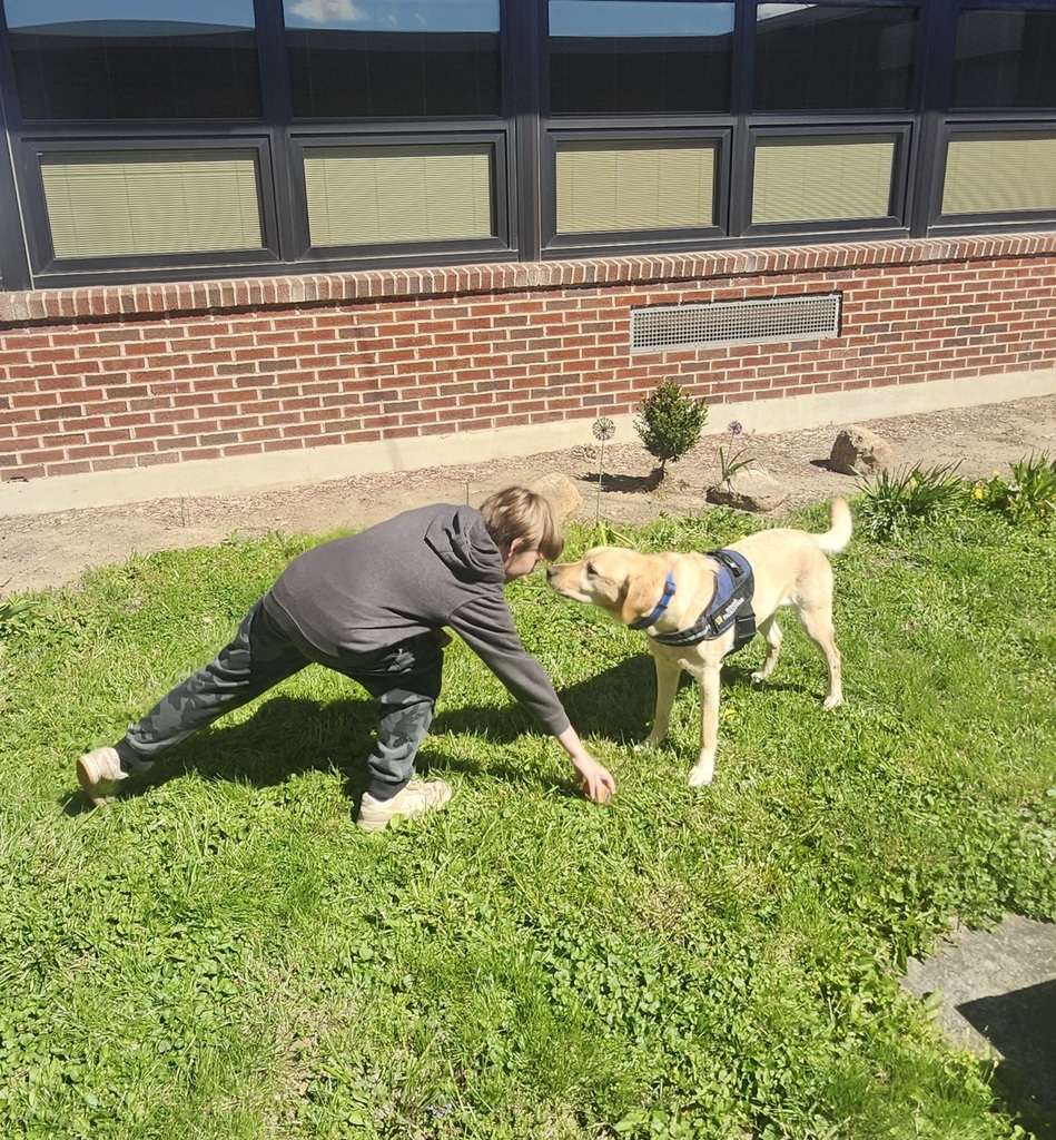“Remember when I told you I couldn’t wait for spring? Well, it’s here! Because our 6th graders have been positive, polite, and prepared, I got to have some fun! Playing fetch in the courtyard and tic-tac-toe made this week pawsome! I can’t wait for more fun soon. Stay in the game!” ~ Kepler, SFD