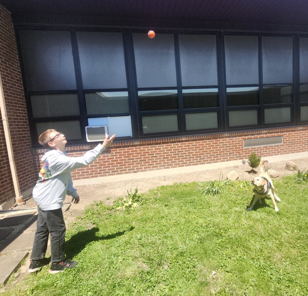 “Remember when I told you I couldn’t wait for spring? Well, it’s here! Because our 6th graders have been positive, polite, and prepared, I got to have some fun! Playing fetch in the courtyard and tic-tac-toe made this week pawsome! I can’t wait for more fun soon. Stay in the game!” ~ Kepler, SFD