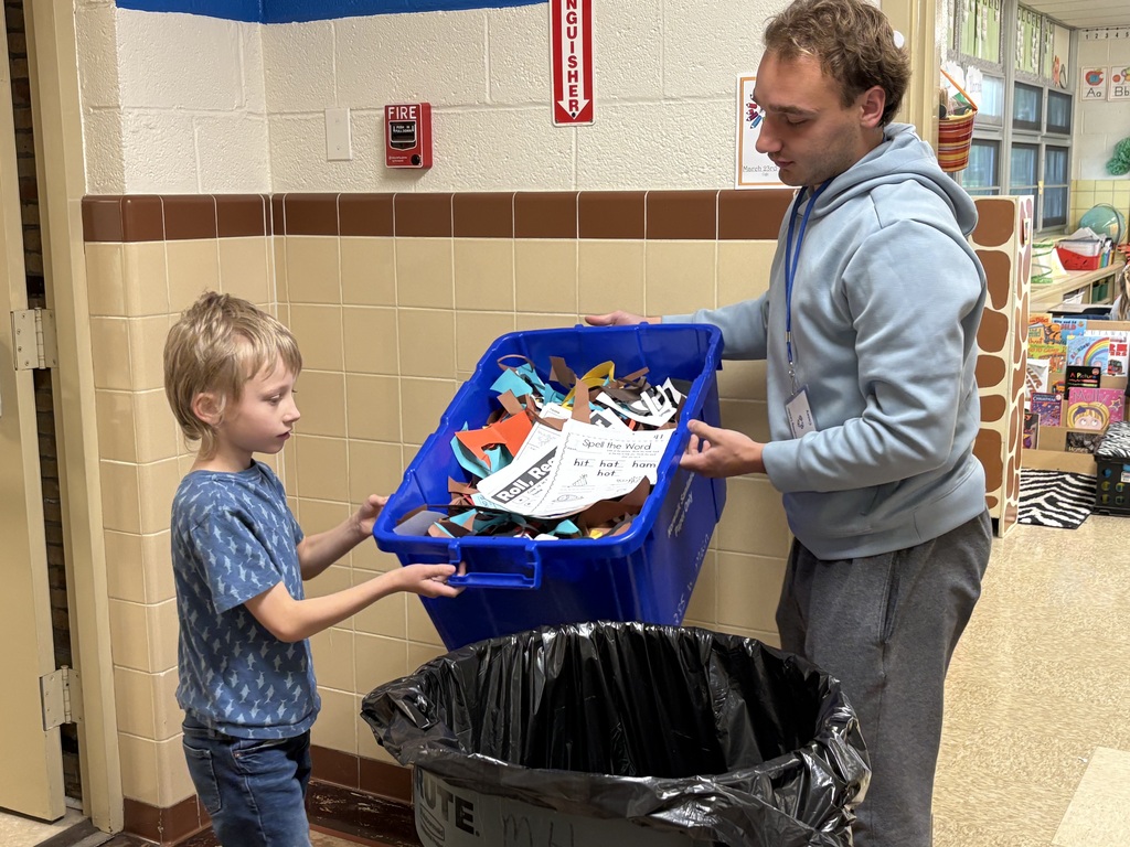 Mrs. Heyman’s students along with the TLC  students collected recycling at Maplehurst! Great job everyone. 