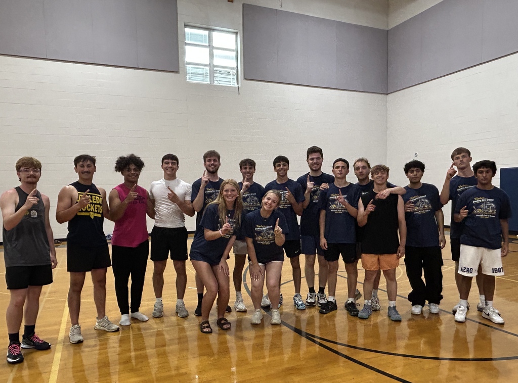 HS field day after the groundbreaking ceremony for the new preK-12 building.  Senior boys won the powderbuff volleyball game against the junior boys.