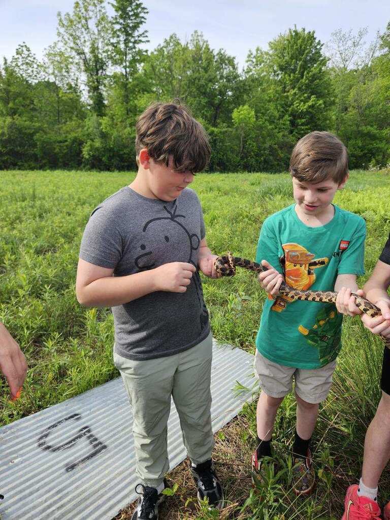 5th Grade students enjoyed a trip to Old Woman Creek where they got to explore science topics that they learned throughout the year.  During the trip, students explored a variety of habitats which included an abundant amount of producers and consumers.  A couple of highlights were a discovery of a snake and a fawn! It was a great day! 