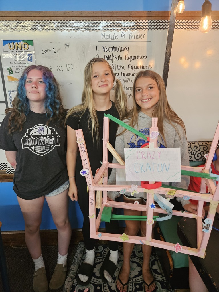 6th grade students in Mrs. Lindenberger's class spent 2 weeks creating and building paper rollercoasters. They competed for the longest, heighest, fastest, and overall favorite coaster on the team. 