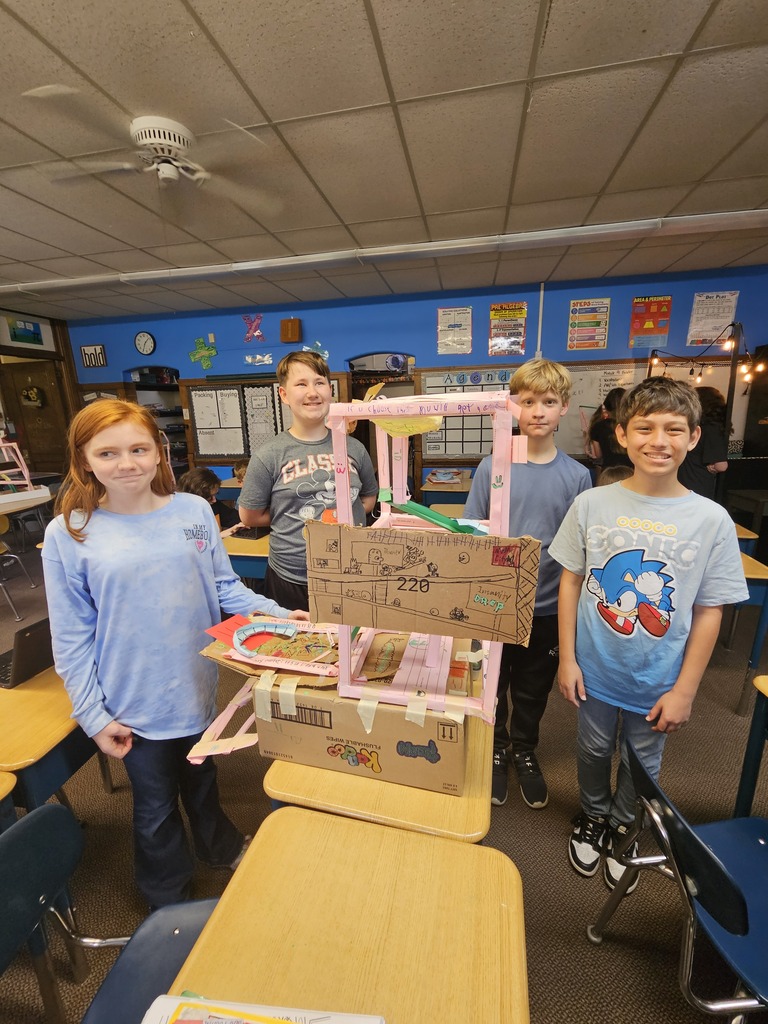 6th grade students in Mrs. Lindenberger's class spent 2 weeks creating and building paper rollercoasters. They competed for the longest, heighest, fastest, and overall favorite coaster on the team. 