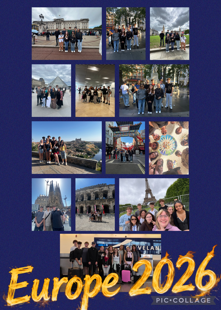 💛💙NHS Students returned from a 12 day tour of London, Paris, Southern France, Barcelona, and Madrid! They had a wonderful time, and thank you all so much for your support in getting them there! 💙💛
