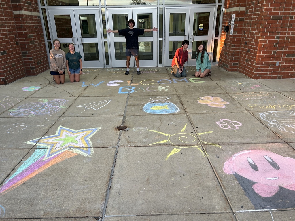 Have a great school year! NHS Student Council has been preparing to welcome back students with summer walks to share ideas for the new year, freshmen orientation and a little decorating at the entrance :)