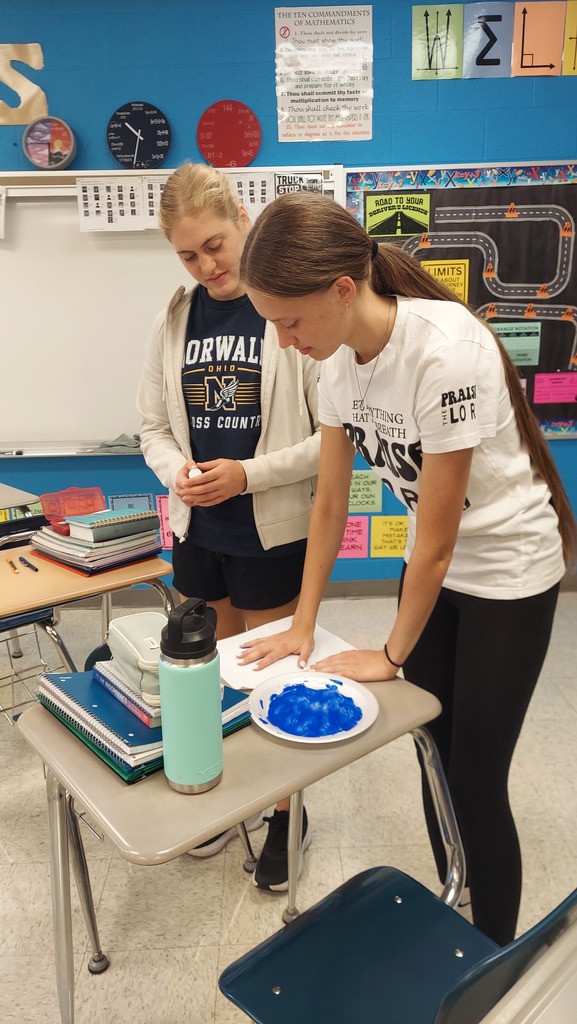 Calculus class is starting the year off by finding the area of their handprints