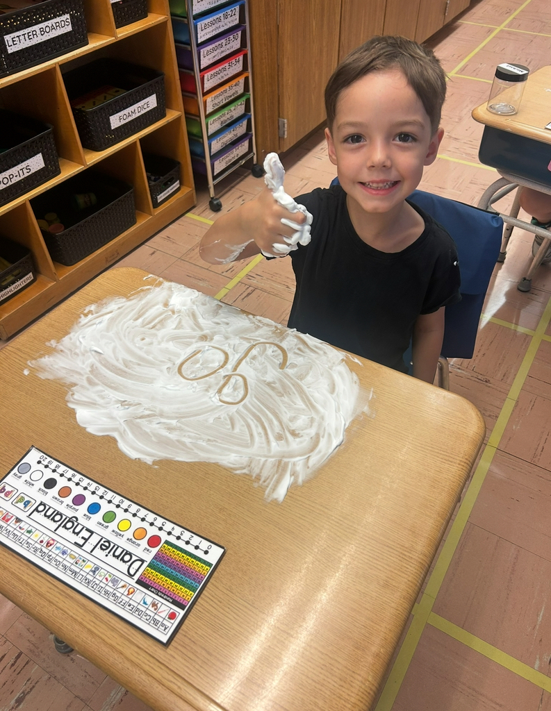 Students in 1st grade enjoyed practicing sight words with shaving cream, reviewing pencil grip with Mr. Moore and lots of popsicles the first few (hot!) weeks of school!