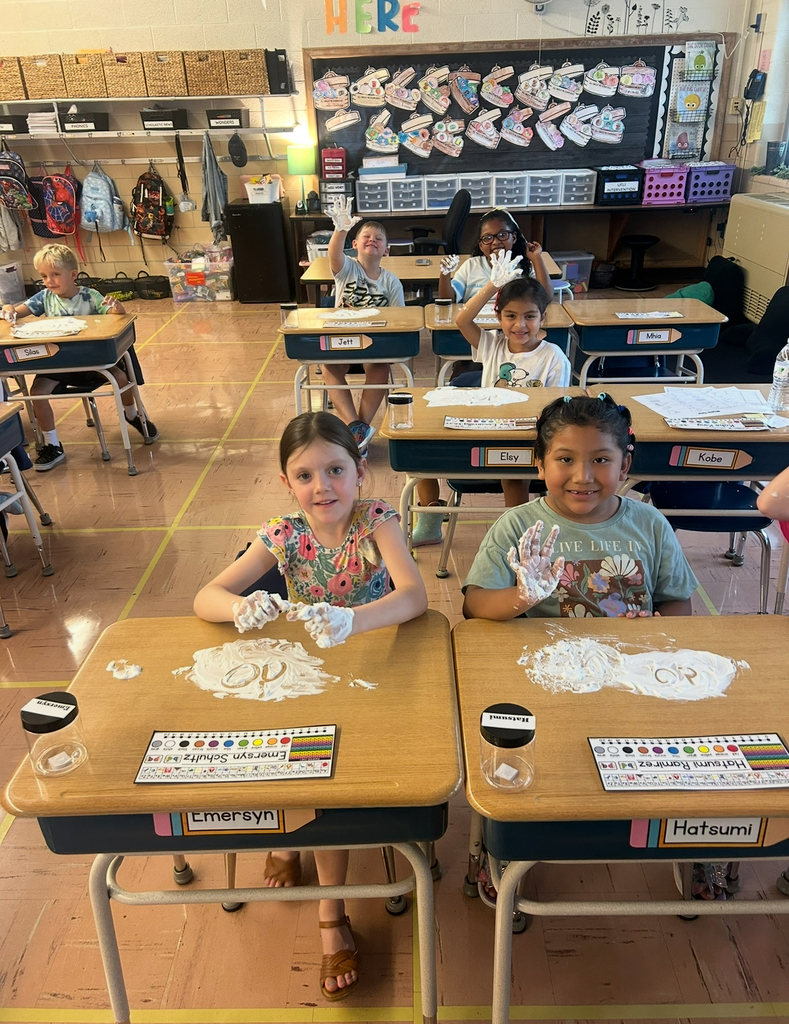 Students in 1st grade enjoyed practicing sight words with shaving cream, reviewing pencil grip with Mr. Moore and lots of popsicles the first few (hot!) weeks of school!