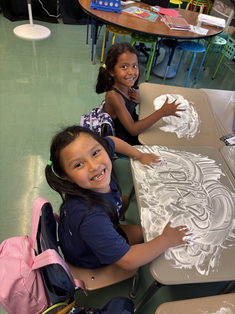 Students in 1st grade enjoyed practicing sight words with shaving cream, reviewing pencil grip with Mr. Moore and lots of popsicles the first few (hot!) weeks of school!