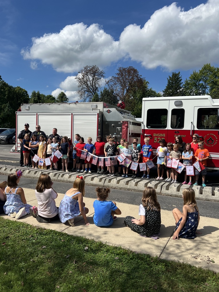Today, students in Mrs. Caprara’s and Mrs. Muskovich’s classes had a special visit from members of our local fire department in recognition of Patriot Day. Our firefighters talked with students about the meaning of Patriot Day, what it means to be patriotic, and the importance of serving and caring for our community. Students also had the opportunity to ask questions and learn more about the important work our firefighters do each day. Thank you to our firefighters for taking the time to visit Pleasant and for helping our students understand that patriotism can be shown through service, kindness, courage, and taking care of one another. ❤️🤍💙