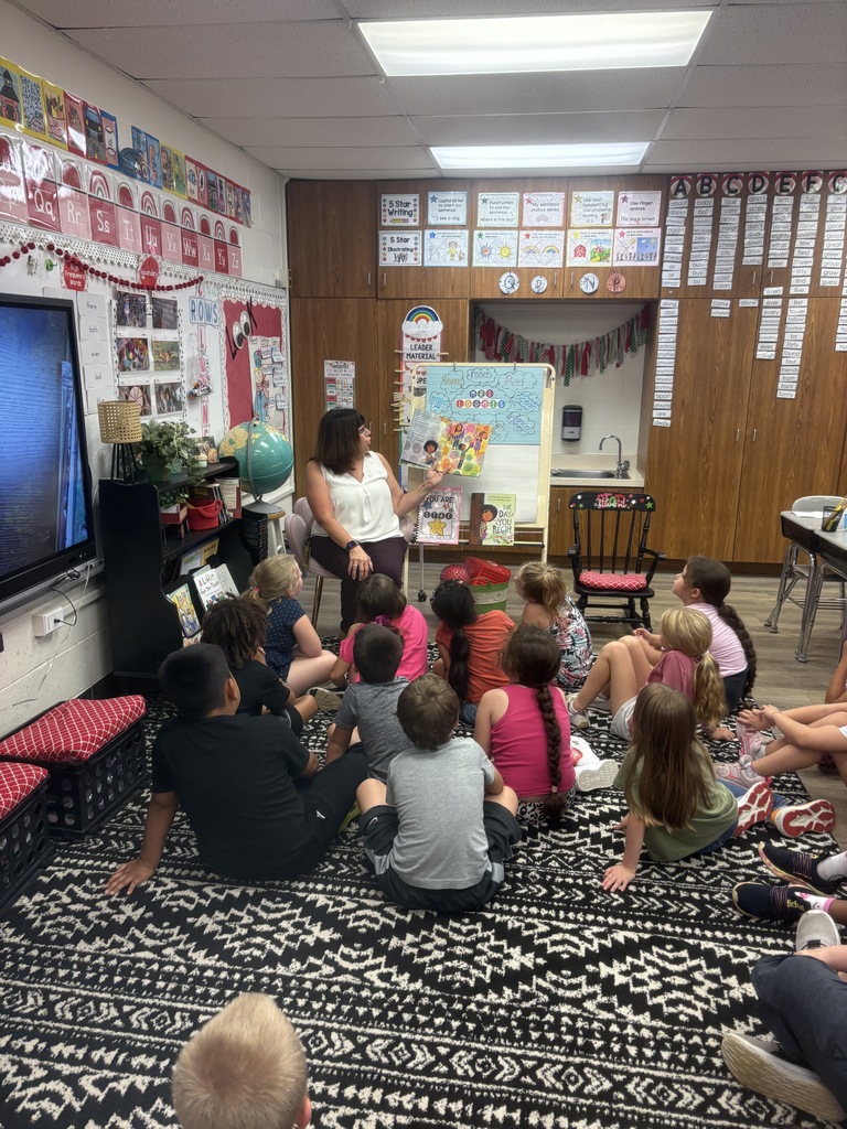 Reading Around Pleasant! ❤️  One of my favorite goals this year is to spend time reading with every homeroom at Pleasant! On Friday, I had the chance to kick off my classroom read-alouds with my first group of students.  There is something pretty special about sitting together, sharing a good book, talking about the story, and simply enjoying reading. My hope is that our students see reading as more than something we do at school, it can take us places, make us laugh, help us think, and bring us together.  One classroom down…and many more stories to go!