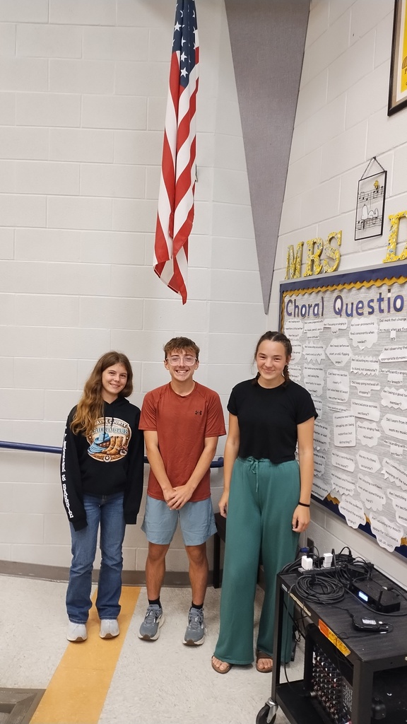 Congratulations to our newly elected High School Orchestra Officers!!! Freshman Orchestra President - Parker Good, Vice President - Laney Schlotterer, Secretary - Tymber Mason.