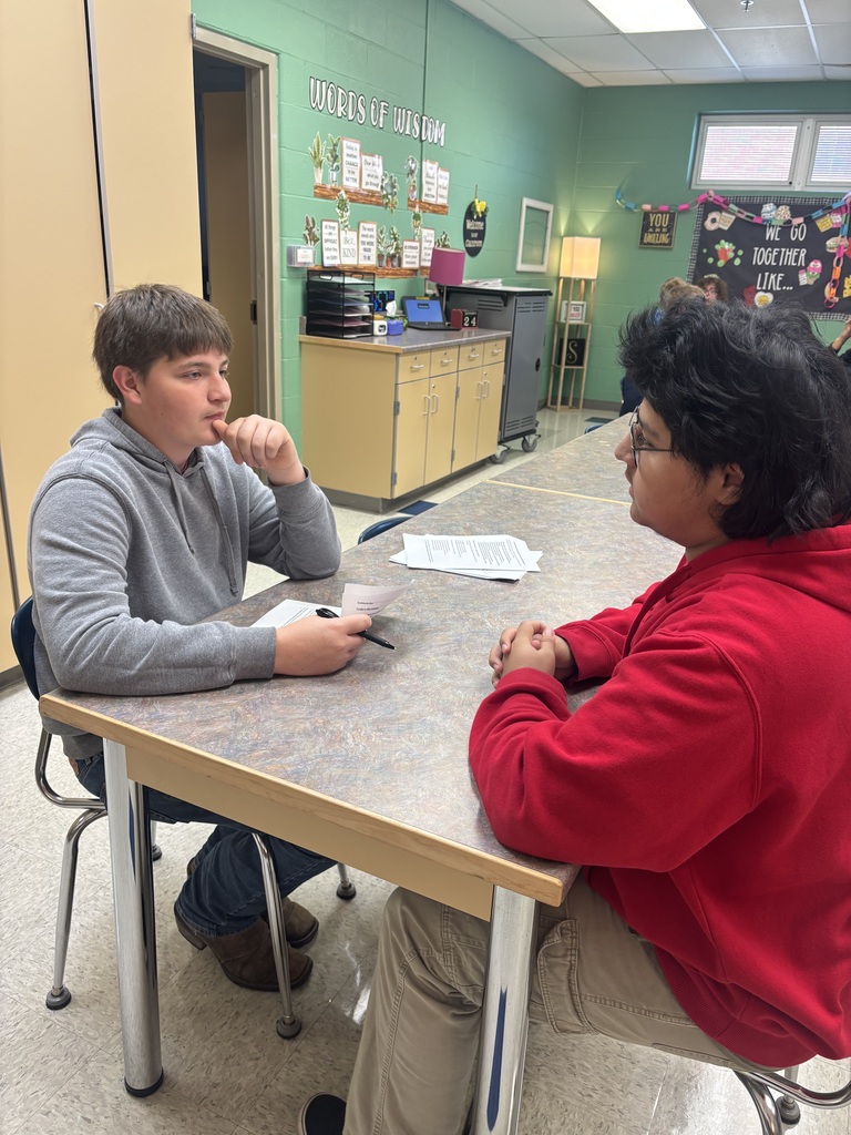 Students in Independent Living classes have been practicing job interview skills. They have been interviewing each other and practicing the strategies learned in class to answer questions on the spot. They have also been working on posture, speaking clearly, making eye contact, etc.