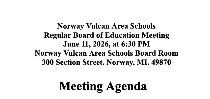 school board agenda information