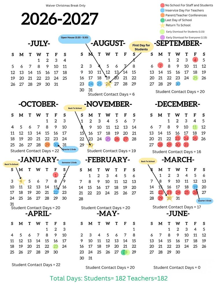 26-27 Calendar